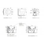 Flaminia App Miska WC stojąca bez kołnierza z deską wolnoopadającą Fango AP117GFAN