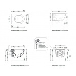 Flaminia MiniApp Miska WC Wisząca krótka biała AP119