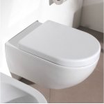      Flaminia App Miska WC wisząca bez kołnierza 54x36 cm z deską wolnoopadającą biały mat AP118GLAT+QKCW03LAT W MAGAZYNIE!!