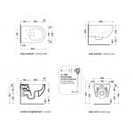 Flaminia App Miska Wc wisząca 54x36x27 cm biały AP118S