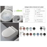 Flaminia App Miska wisząca bez deski sedesowej Gosilent 54x36 CENERE AP118SCEN