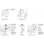 Flaminia App Pisuar naścienny biały AP28G