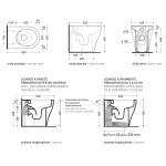 Flaminia App Plus Miska WC Stojąca bez kołnierza Biały AP117RG