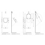 Flaminia App Pokrywka pisuaru z zawiasami do szybkiego zwalniania biały AP28CW03