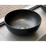  Flaminia App Umywalka stawiana okrągła ø 40 cm Carbon z korkiem AP40ACAR+PLCECAR W MAGAZYNIE!!