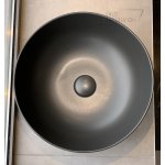  Flaminia App Umywalka stawiana okrągła ø 40 cm Carbon z korkiem AP40ACAR+PLCECAR W MAGAZYNIE!!
