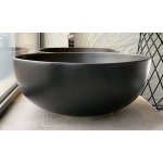  Flaminia App Umywalka stawiana okrągła ø 40 cm Carbon z korkiem AP40ACAR+PLCECAR W MAGAZYNIE!!