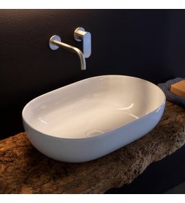 Flaminia App Umywalka stawiana okrągła 62x40 cm Biały AP62A W MAGAZYNIE!!