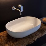 Flaminia App Umywalka stawiana okrągła 62x40 cm Biały AP62A W MAGAZYNIE!!