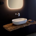 Flaminia App Umywalka stawiana okrągła 62x40 cm Biały AP62A W MAGAZYNIE!!