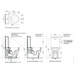 Flaminia App WC z odpływem 58x36 cm Biały AP116RG