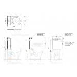 Flaminia App Zbiornik do miski WC 12,5 x 36 cm Biały AP39