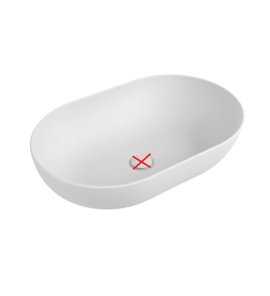      Flaminia Applight Umywalka Nablatowa Biały Mat 62x40x16 cm AP62ALAT WYPRZEDAŻ MAGAZYNOWA!!