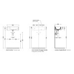   Flaminia Applight Umywalka wisząca lewa 50x25 biała AP5025SX/1FORO W MAGAZYNIE!!