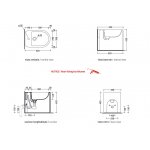 Flaminia Astra Bidet stojący z jednym otworem 52x35x42 cm biały AS217
