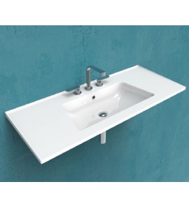 Flaminia Bloom Umywalka ścienna 122 cm biała BM120L