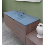  Flaminia Bloom Umywalka ścienna 122x51,5 cm czarny BM120LNER