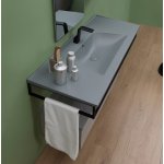  Flaminia Bloom Umywalka ścienna 122x51,5 cm czarny BM120LNER