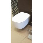 Flaminia Bonola Miska bezrantowa bez deski sedesowej 54x38 biały mat BN118GLAT