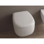 Flaminia Bonola WC wiszący bez kołnierza z deską wolnoopadającą 54x38 cm Biały mat BN118GLAT+BNCW03LAT