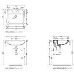  Flaminia Como Umywalka ścienna 62x52,5 cm biała CM62L Tylko 1 sztuka w takiej cenie!
