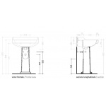 Flaminia Efi Postumet do umywalki biały 6009