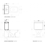 Flaminia Efi Spłuczka do kompaktu biały 6003