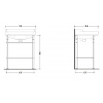 Flaminia Efi Stojak pod umywalkę chrom 6016