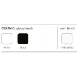 Flaminia Efi Umywalka ścienna 70x54 cm Nero 6006NER