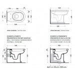 Flaminia Efi Uniwersalna miska WC Biały EF117R
