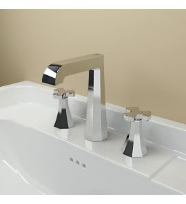 Flaminia Evergreen Bateria Umywalkowa 3-otworowa Sztorcowa Wysoka Chrom EG390