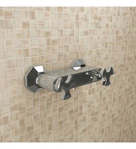 Flaminia Evergreen Bateria Natryskowa Ścienna Chrom EG350