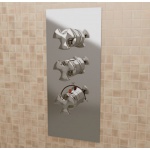 Flaminia Evergreen Bateria natryskowa podtynkowa termostatyczna Chrom EGBT2