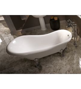 Flaminia Evergreen Wanna stojąca 170 cm Biała EG170