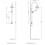 Flaminia Evergreen Zestaw Natryskowy Ścienny Chrom EG550
