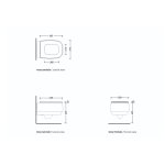 Flaminia Flag Deska wolnoopadająca 54x38 cm Argilla FGCW03ARG