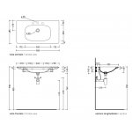 Flaminia Flag Konsola ścienna 90 x 48,5 cm Biały ND90L