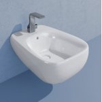 Flaminia Fluo Bidet zawieszany na ścianie z jednym otworem biały FU218