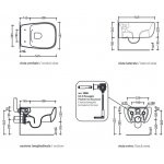  Flaminia Fluo Wc podwieszane z systemem goclean carbone FU118GCAR 