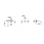 Flaminia Fold Bateria umywalkowa podtynkowa Chrom FL3059