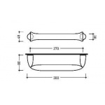 Flaminia Fold Wieszak na Ręcznik 30cm chrom FL30