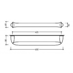 Flaminia Fold Wieszak na Ręcznik 45cm chrom FL45