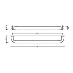Flaminia Fold Wieszak na Ręcznik 60cm chrom FL60