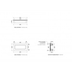  Flaminia Frame Półka Ceramiczna z kropką 60x30x12cm biała FR30 WIETRZENIE MAGAZYNÓW!!