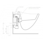 Flaminia IO Zestaw odpływowy pionowy do bidetu SC22