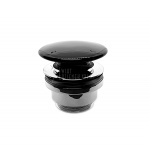 Flaminia Korek umywalkowy Click-Clack uniwersalny ceramiczny czarny PLCENER