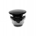 Flaminia Korek umywalkowy Click-Clack uniwersalny ceramiczny czarny PLCENER