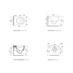 Flaminia Mini Link Wc wiszący 48,5cm biały 5064