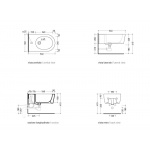 Flaminia Link bidet wiszący 56 cm biały 5051/B 