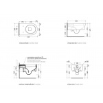 Flaminia Link Wc wiszący biały 56 cm 5051/WC